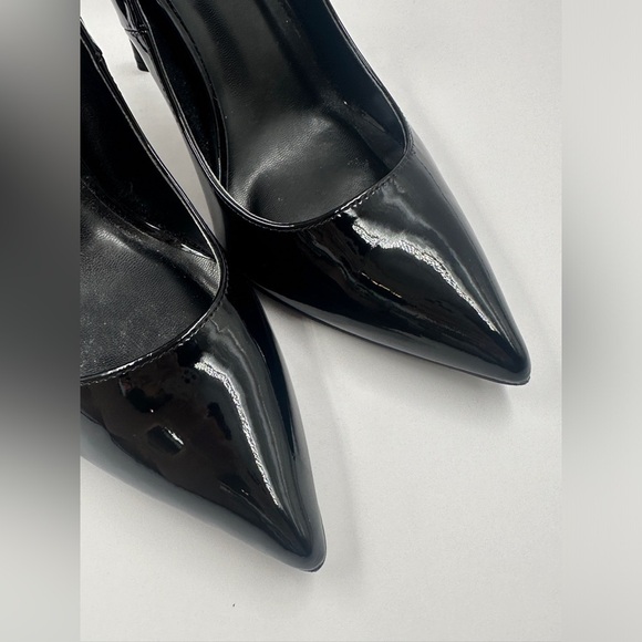 Steve Madden Vala Black Patent High Heels Classy Pump Work Stiletto Shoes Size 8 - Picture 6 of 8